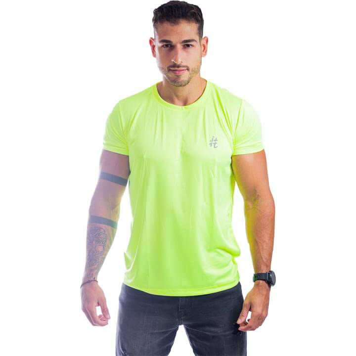 Blusa itals DryFit Curta Amarelo