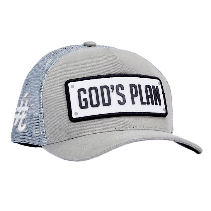 Boné itals Gods Plan Cinza