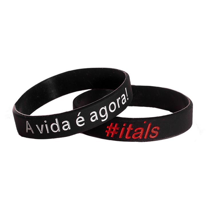 Pulseira itals A Vida é Agora! Preto