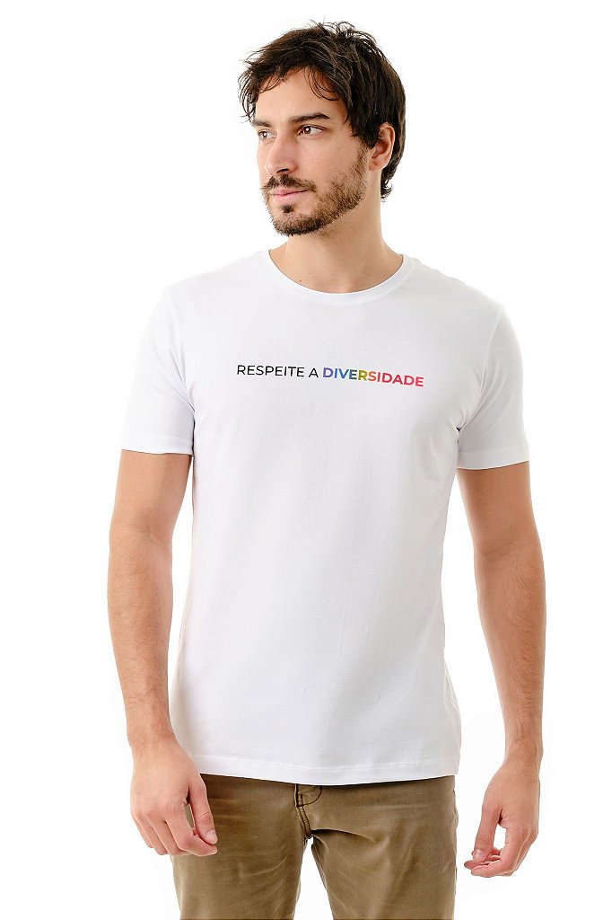 Camiseta Branca Diversidade