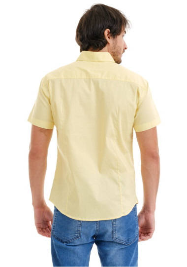 Camisa Social Amarelo Logo Green