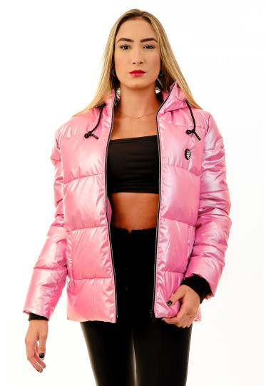 Jaqueta itals Bomber Puff Feminina Pink