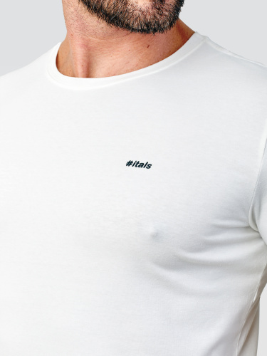 Tshirt itals OffWhite Logo Preto 