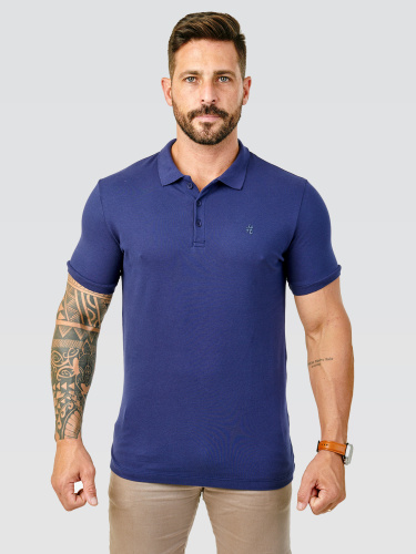 Camisa Polo itals Azul Marinho