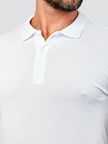 Camisa Polo itals White 