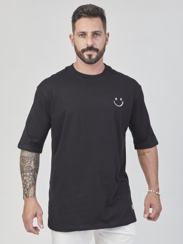 Camiseta Oversized Happy 