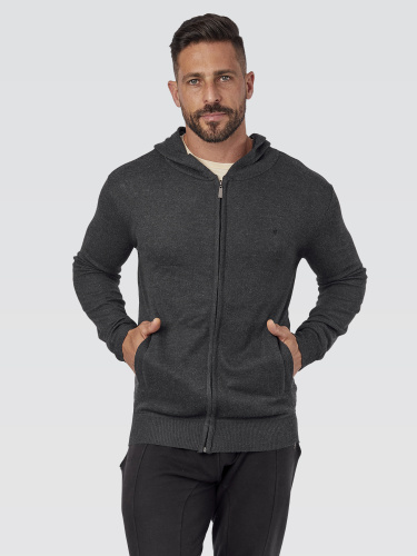 Suéter Preto Bolso Canguru