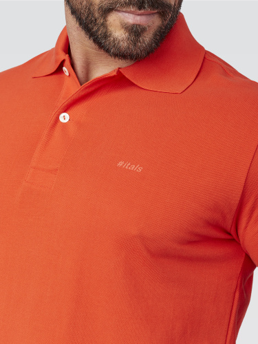 Camisa Polo Peruana Laranja 