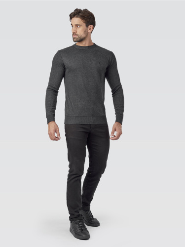 Suéter Preto Mescla