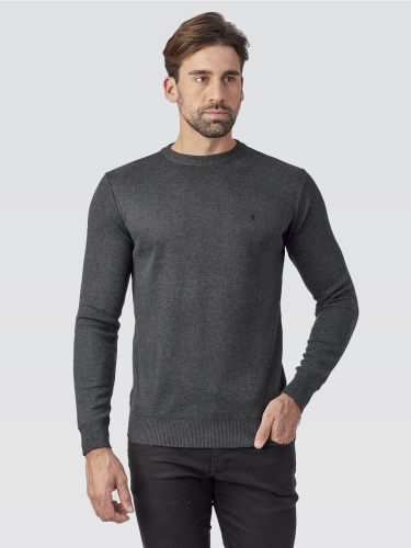 Suéter Preto Mescla