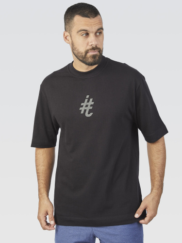 Camiseta Oversized Hashtag Black