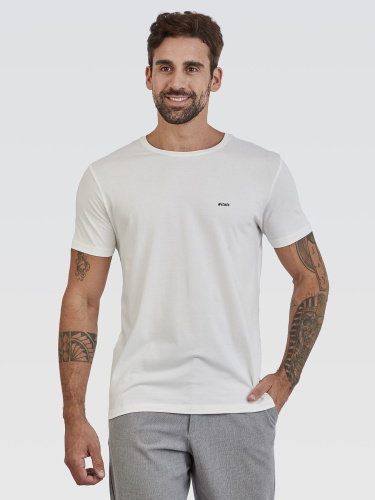 Camiseta Básica Off White Logo Preto