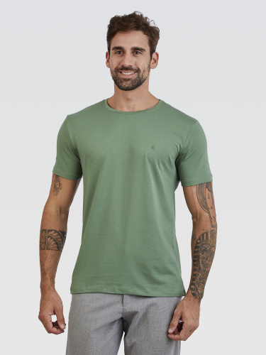 Camiseta Básica Verde Brasão Verde