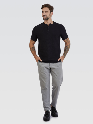 Camiseta Henley Horizonte Preto