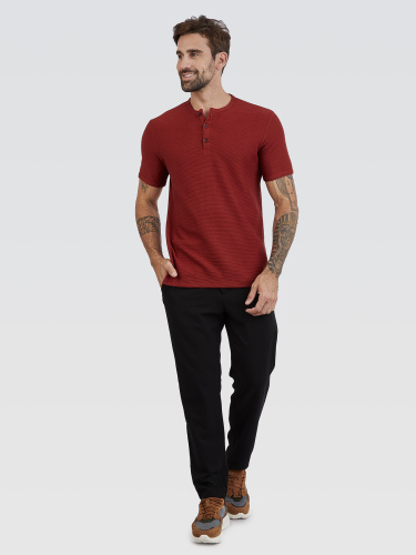 Camiseta Henley Horizonte Terracota