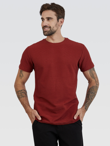 Camiseta Textura Horizonte Terracota