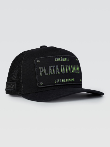 Boné Plata O Plomo Preto Tinta Mágica Verde