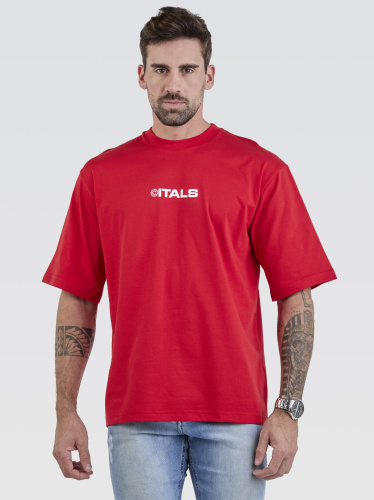 Camiseta Pima Oversized Good Stories Red