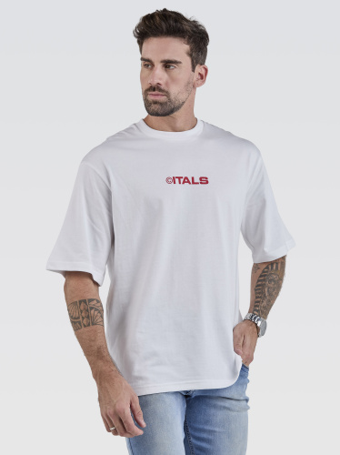 Camiseta Pima Oversized Good Stories White