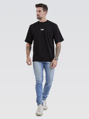 Camiseta Pima Oversized Since 2012 Black