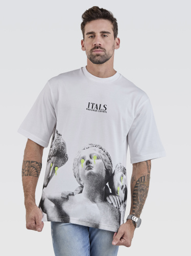 Camiseta Pima Oversized Mythology Branco